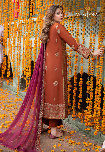 Asim Jofa AJAB-14 Abresham Embroidered Lawn Online Shopping